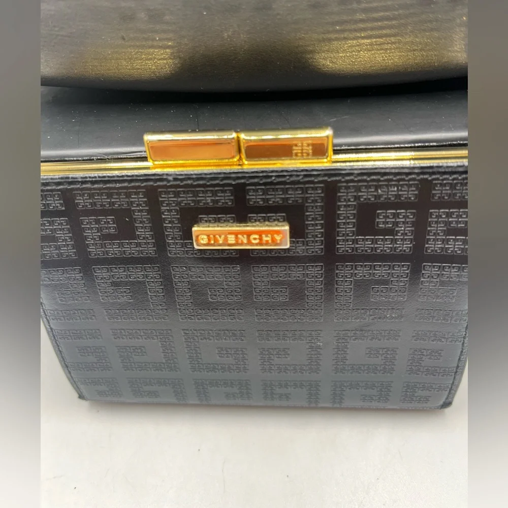 Givenchy Black and Gold Geometric Clutch - Picture 2 of 8